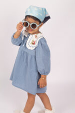 WD4032 جمبسوت الياقة المطرّزة - Image 5