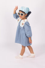 WD4032 جمبسوت الياقة المطرّزة - Image 4