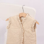 25094 فيست مبطن كريمي بكشكش