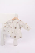 WD4321 طقم تطريز وردي – فستان ورومبر - Image 2