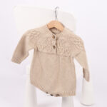 85023 رومبر تريكو بنقشة راقية – لون بيج