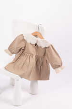 WD4142 فستان بياقة دانتيل كلاسيكية - Image 8