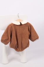 62199 رومبر كوردروي بياقة بيضاء – بني - Image 7