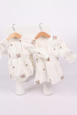 WD4321 طقم تطريز وردي – فستان ورومبر - Image 7