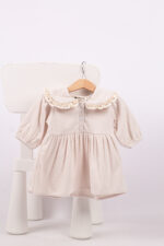 WD1673 فستان كوردروي بياقة دانتيل - Image 11