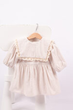 WD1673 فستان كوردروي بياقة دانتيل - Image 19