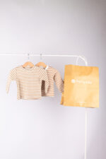 WD1373 بلوزة قطنية مخططة – ستايل كلاسيكي - Image 8