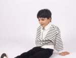 WD1788 سويتر مخطط بسحاب – Pearly Kids - Image 8