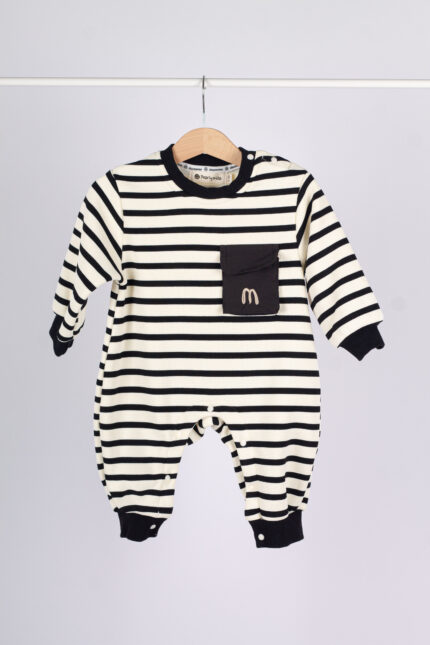 WD3972 بودي مخطط بجيب أمامي – ستايل ميني