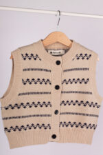 WD154 فيست محبوكة للأطفال – نقشة كلاسيكية شتوية - Image 5