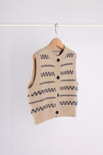 WD154 فيست محبوكة للأطفال – نقشة كلاسيكية شتوية - Image 9