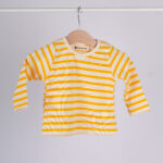 66202 قميص أطفال مخطط – أصفر × أوف وايت