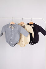 WD1324 رومبر أطفال رسمي مع ربطة عنق – 3 ألوان