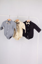 WD1324 رومبر أطفال رسمي مع ربطة عنق – 3 ألوان - Image 6