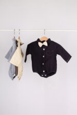 WD1324 رومبر أطفال رسمي مع ربطة عنق – 3 ألوان - Image 9