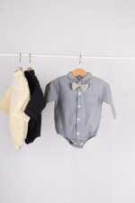 WD1324 رومبر أطفال رسمي مع ربطة عنق – 3 ألوان - Image 15