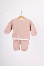 WD3677 طقم قطن waffle للأطفال – خفيف ومريح - Image 4