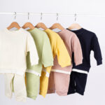 WD3677 طقم قطن waffle للأطفال – خفيف ومريح