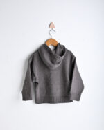 WD2531 هودي محاك بقبعة وجيب أمامي - Image 2