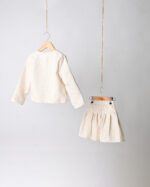 WD3828 طقم جاكيت وتنورة بتصميم كلاسيكي أنيق - Image 4