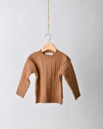 WD2279 طقم محاك مضفّر (كنزة وبنطال) - Image 6