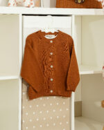 WD2162 كارديغان محاك سادة بأزرار أمامية - Image 10