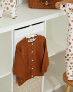 WD2162 كارديغان محاك سادة بأزرار أمامية - Image 11