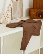 WD2531 هودي محاك بقبعة وجيب أمامي - Image 6